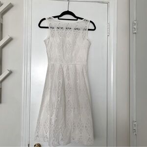 Lace White Dress
